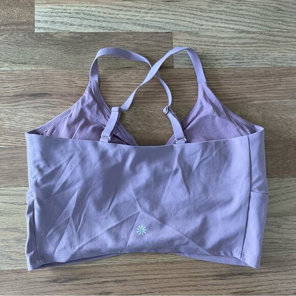 Athleta Women’s Cinch Longline Bra. Flora Pink Size Small - Picture 7 of 8